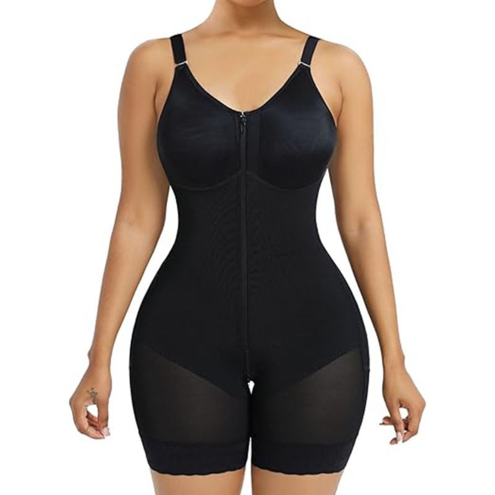 Shapewear Bodysuit Firm - Nahtloser Postpartum-Bodyshaper mit Reißverschluss, Po-Lifter, Bauchstraffung