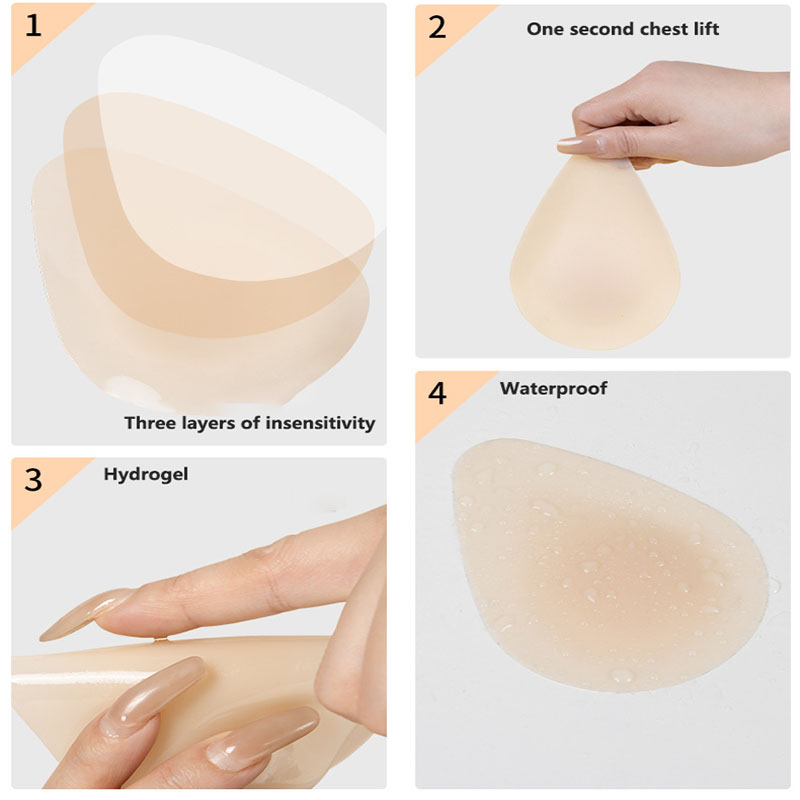 Wassertropfen-förmiger Unsicht – Nipple Cover Pasties Bewertung und Preis